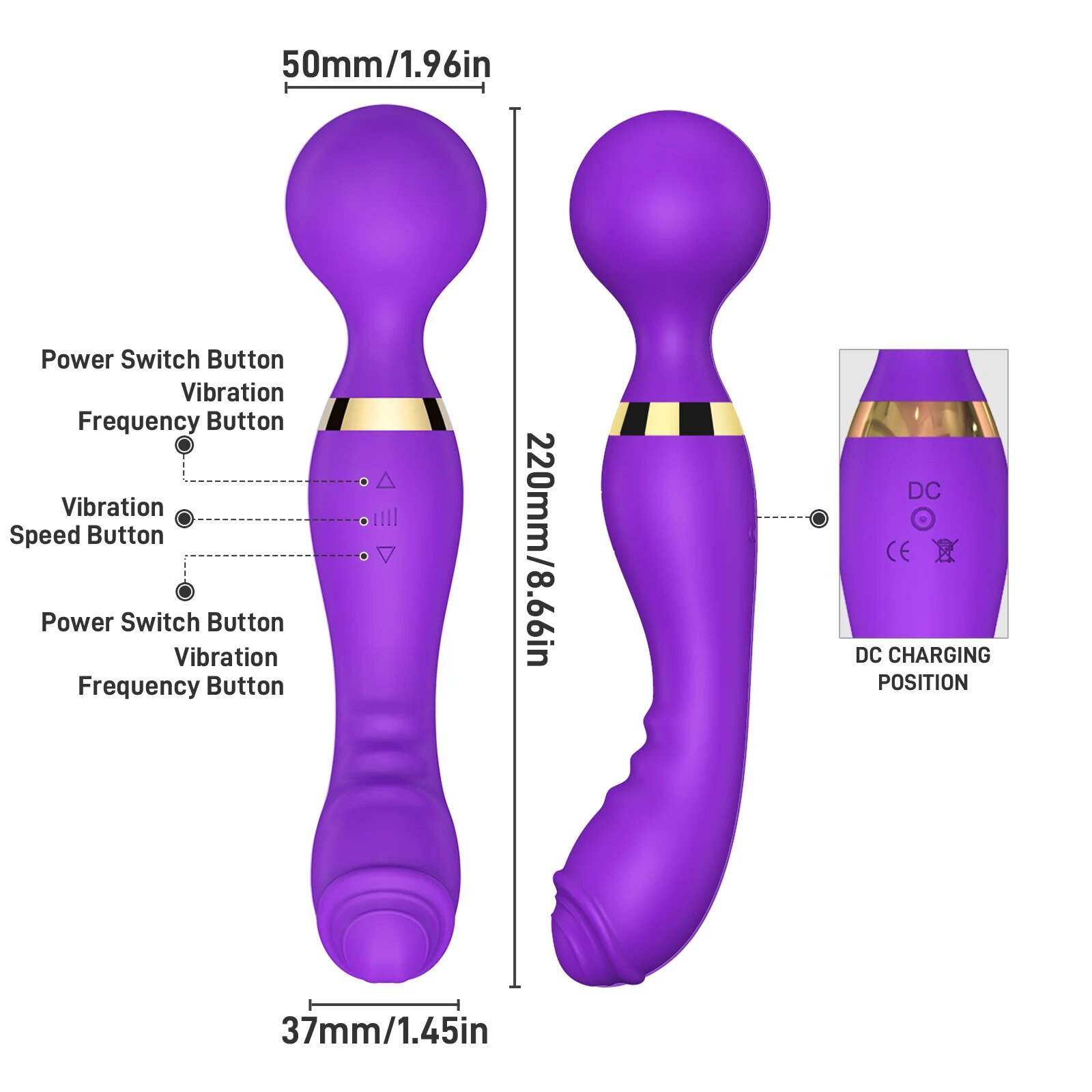 Bỏ sỉ Chày rung tình yêu 2 đầu xoay 360 độ massage kích thích điểm G loại tốt