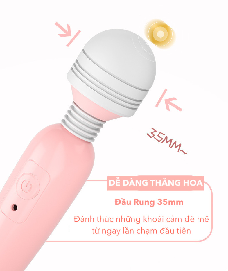 Chày rung tình yêu Lilo không dây giá rẻ sạc USB máy massage điểm G Chày rung tình yêu Lilo không dây giá rẻ sạc USB máy massage điểm G
