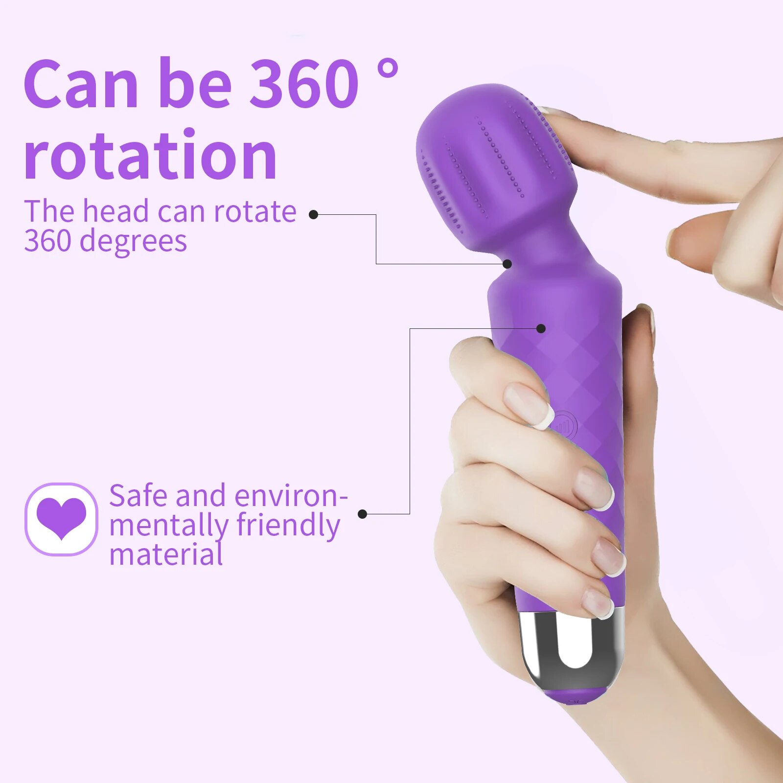 Cung cấp Chày rung tình yêu Safiman Vibrator Magic Wand gai nổi kích thích điểm G tốt nhất