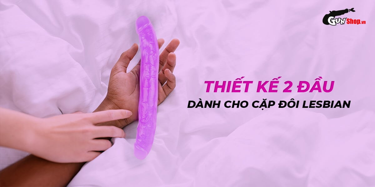 Cửa hàng bán Dương vật giả 2 đầu Chisa Hi-Rubber 12.8 Inch Tím tốt nhất