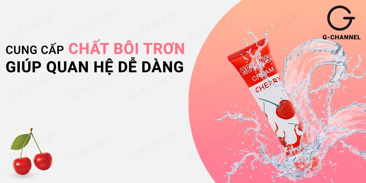  Sỉ Gel bôi trơn hương cherry - Hot Kiss - Chai 100ml cao cấp