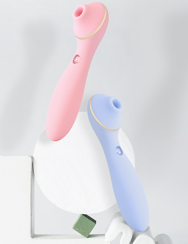 Review KISTOY POLLY PLUS máy massage vùng kín 2 đầu rung hút mạnh Kisstoy pollyplus loại tốt