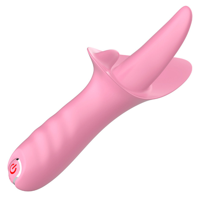 Lưỡi liếm tình yêu 2 nhánh silicon siêu mềm massage kích thích điểm G