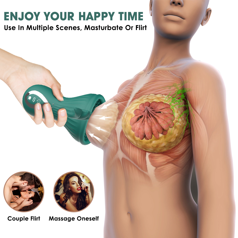 Máy bú hút đa chức năng Miyue Cup gai nổi lưỡi liếm massage âm đạo ngực