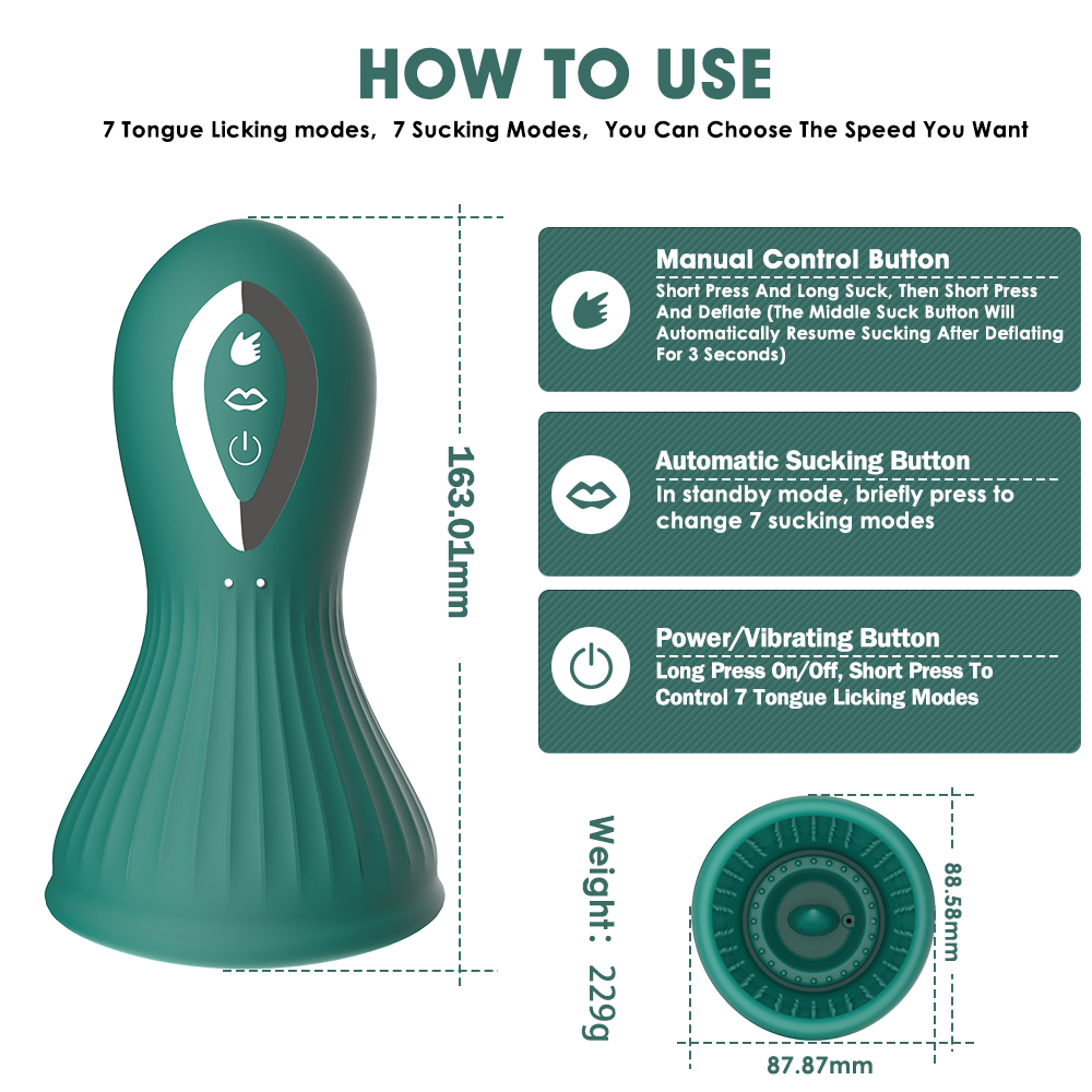 Máy bú hút đa chức năng Miyue Cup gai nổi lưỡi liếm massage âm đạo ngực