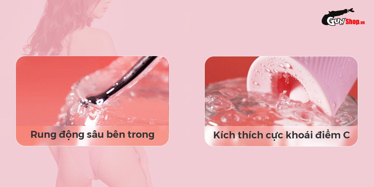 Sỉ Máy massage 2 đầu Svakom Beverly kèm lưỡi liếm kích thích điểm G cao cấp