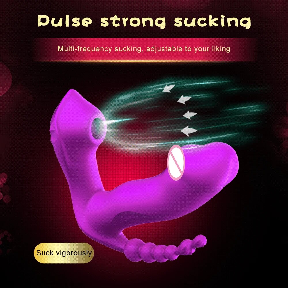 Bỏ sỉ Máy massage 3 in 1 rung kích thích điểm G bú hút âm đạo toả nhiệt loại tốt