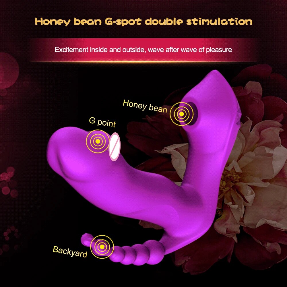 Bỏ sỉ Máy massage 3 in 1 rung kích thích điểm G bú hút âm đạo toả nhiệt loại tốt