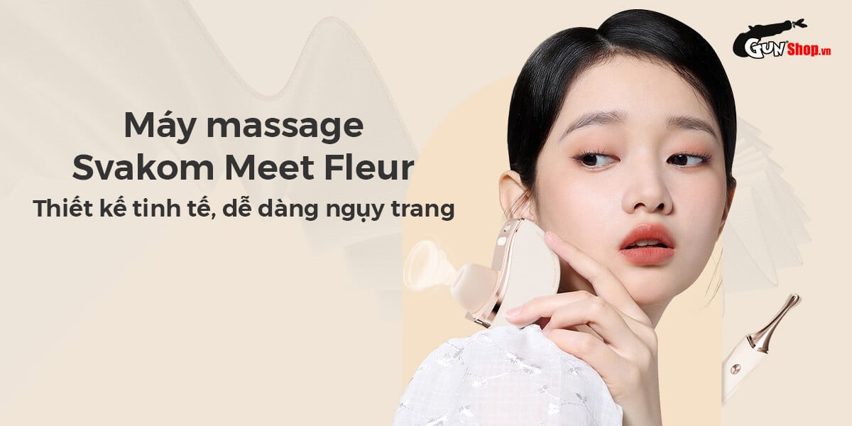 Cửa hàng bán Máy massage cao cấp Svakom Meet Fleur rung bú mút toả nhiệt nhập khẩu