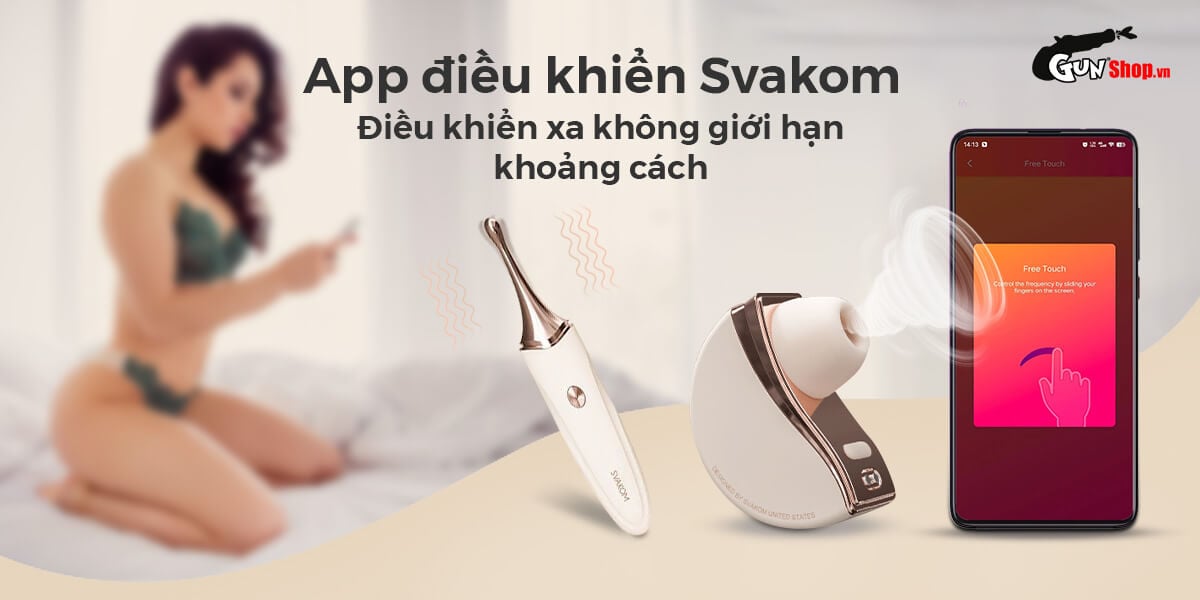 Cửa hàng bán Máy massage cao cấp Svakom Meet Fleur rung bú mút toả nhiệt nhập khẩu