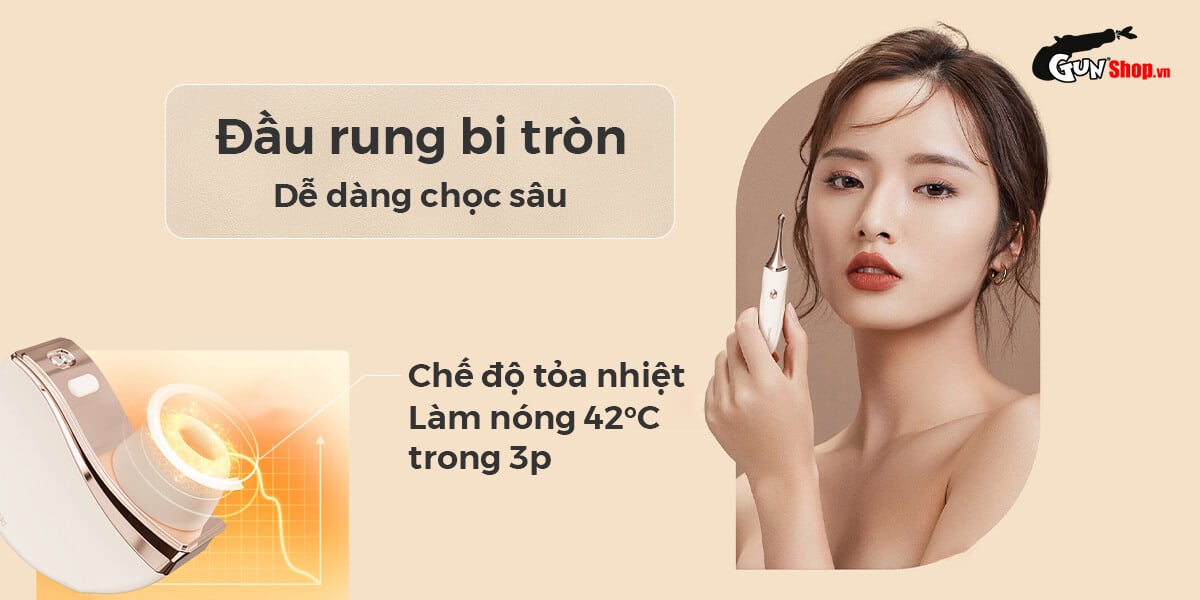Cửa hàng bán Máy massage cao cấp Svakom Meet Fleur rung bú mút toả nhiệt nhập khẩu