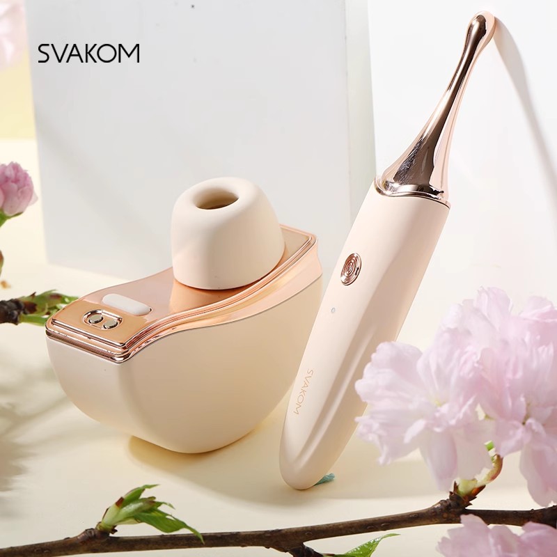 Cửa hàng bán Máy massage cao cấp Svakom Meet Fleur rung bú mút toả nhiệt nhập khẩu