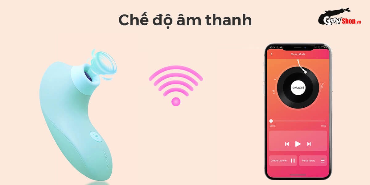 Máy massage điểm G Svakom Pulse Lite Neo bú hút điều khiển qua app bluetooth