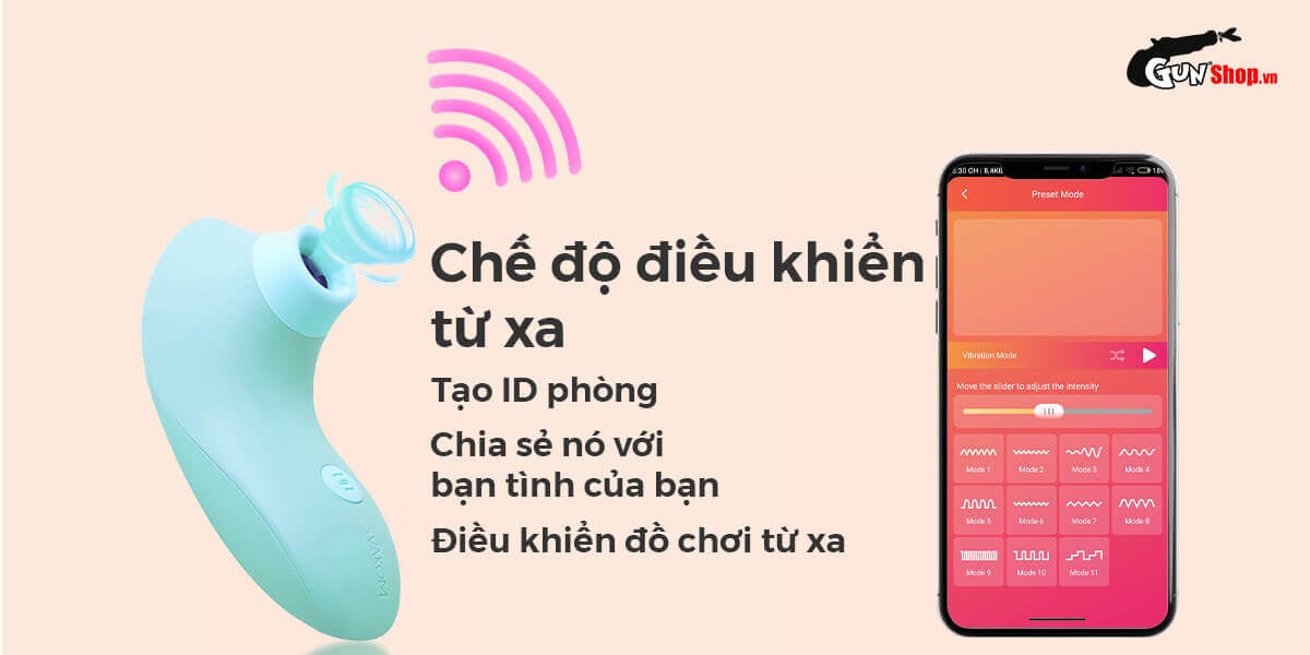 Máy massage điểm G Svakom Pulse Lite Neo bú hút điều khiển qua app bluetooth