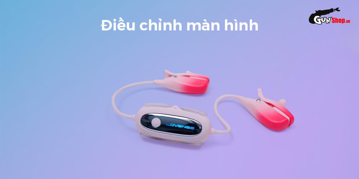 Cung cấp Máy massage kẹp vú Lovense Gemini điều khiển qua app kích thích điểm G hàng mới về
