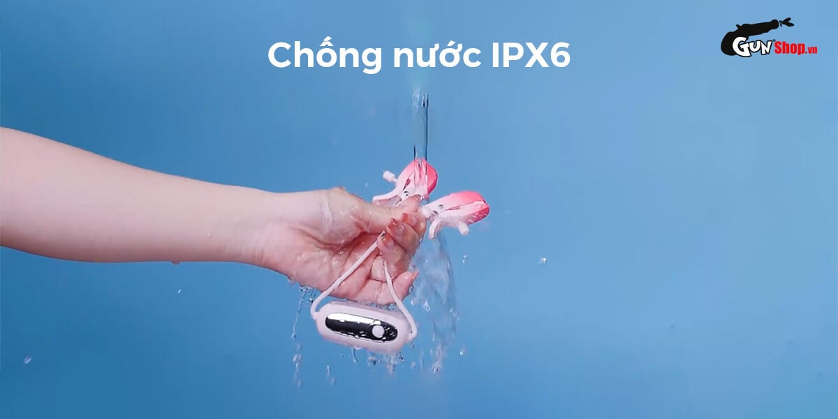 Cung cấp Máy massage kẹp vú Lovense Gemini điều khiển qua app kích thích điểm G hàng mới về