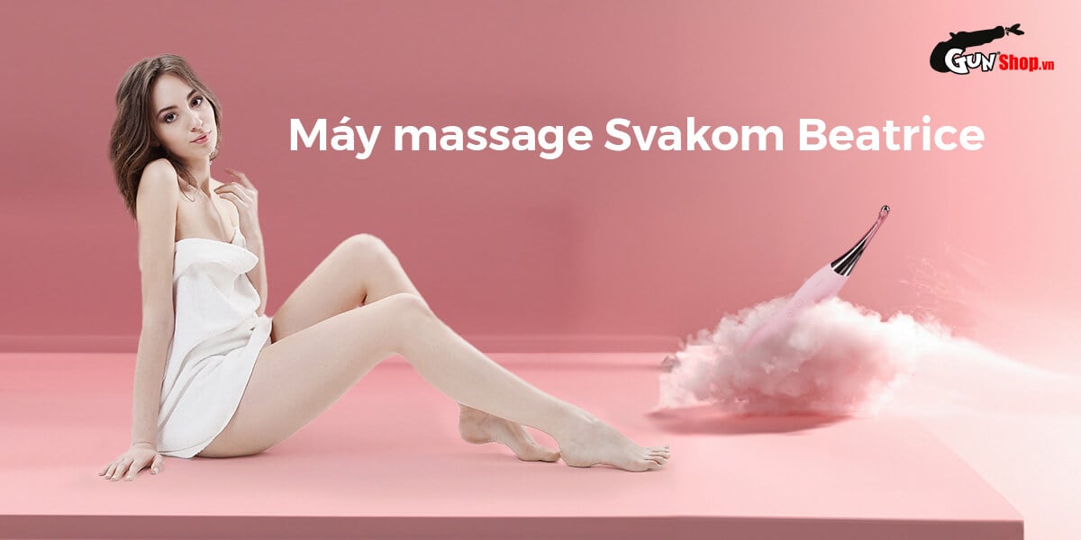 Sỉ Máy massage Svakom Beatrice 2 đầu rung kích thích điểm G hàng mới về