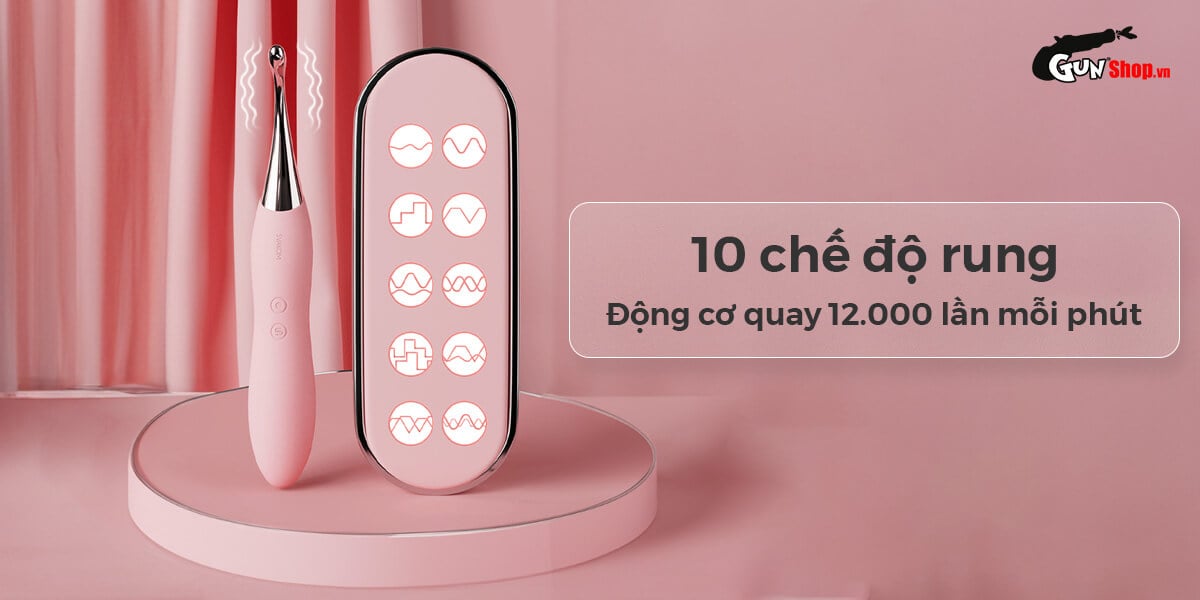 Sỉ Máy massage Svakom Beatrice 2 đầu rung kích thích điểm G hàng mới về