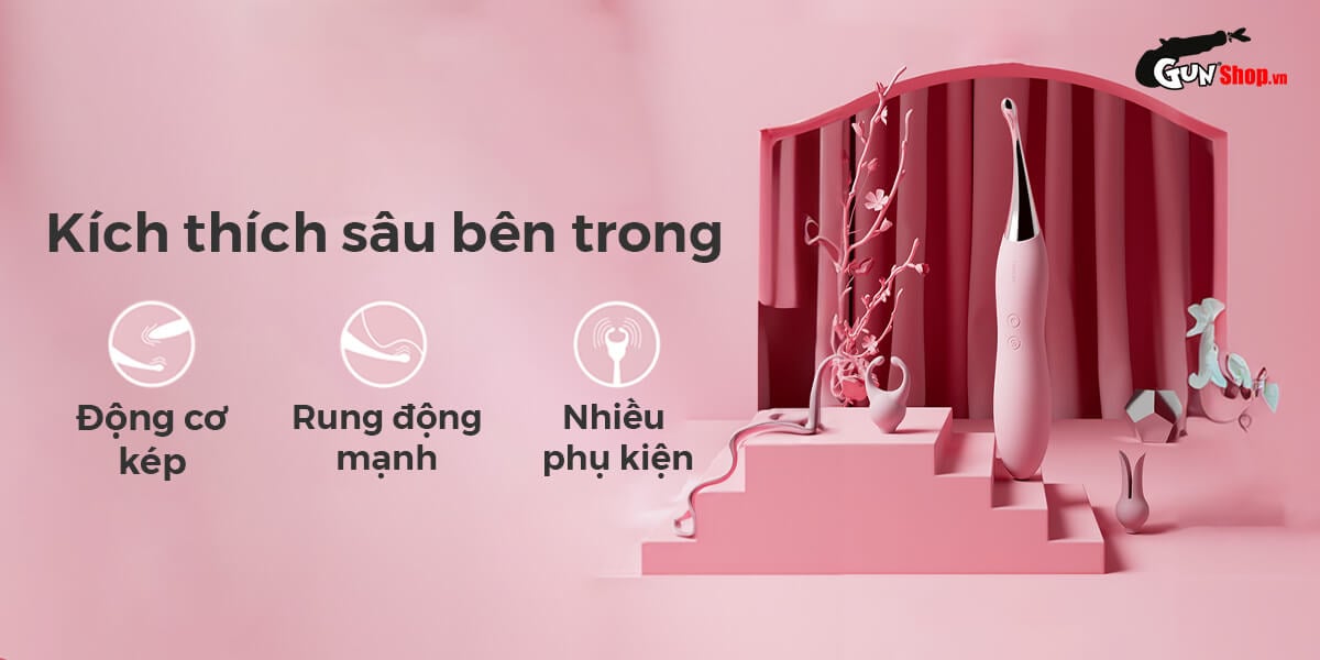 Sỉ Máy massage Svakom Beatrice 2 đầu rung kích thích điểm G hàng mới về