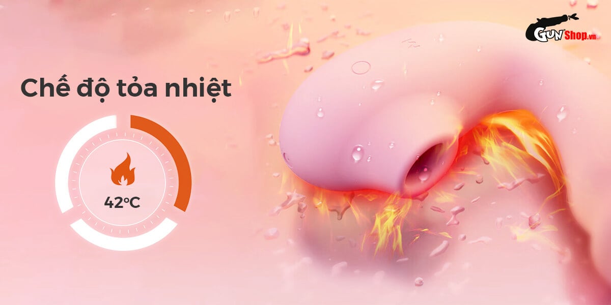 Phân phối Máy massage Svakom Zemalia Tana 2 đầu rung bú hút toả nhiệt uốn cong giá sỉ