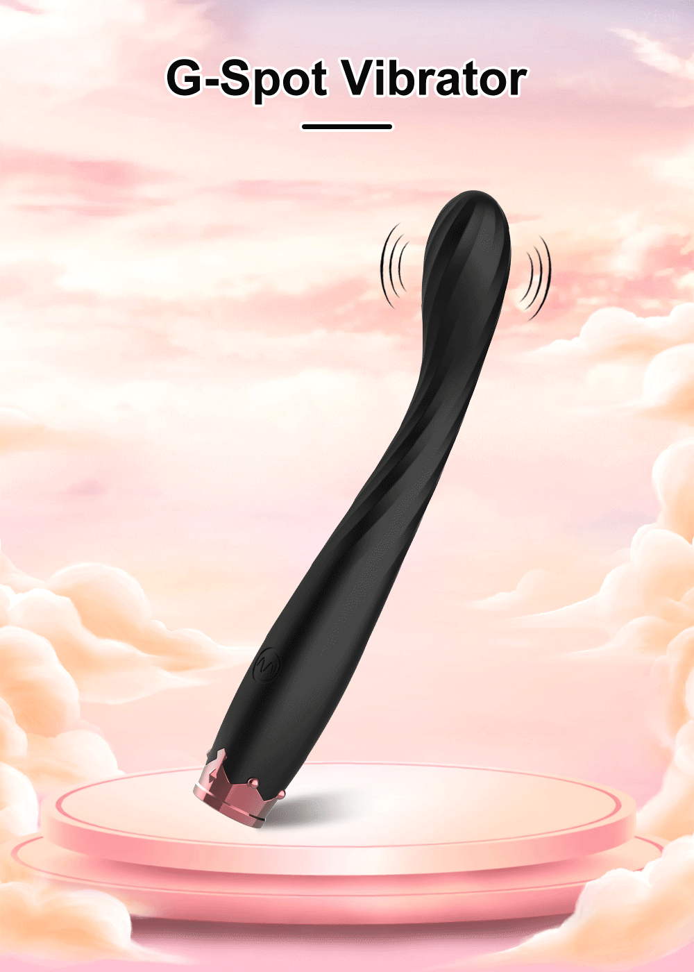 Máy rung móc cua silicon siêu mềm có thể uốn cong kích thích điểm G