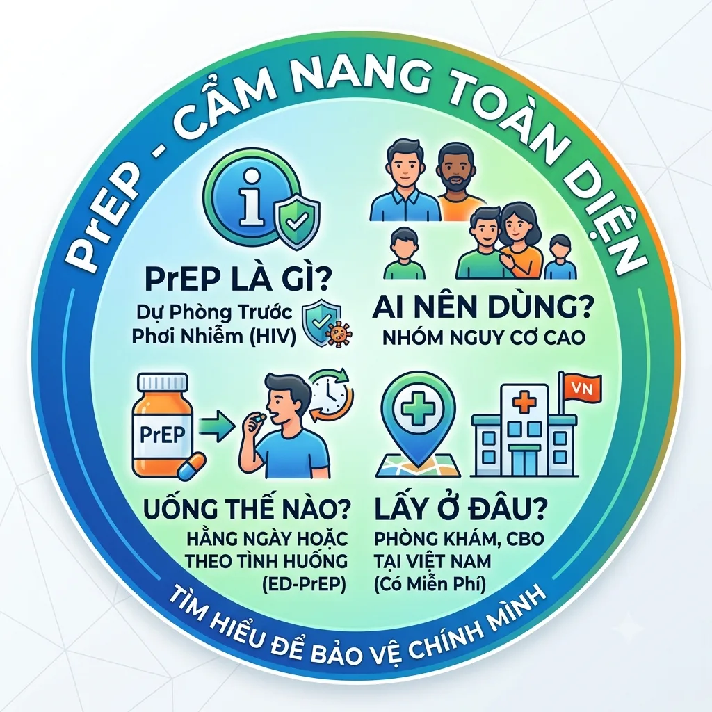 PrEP là gì? Ai nên dùng, uống thế nào và lấy ở đâu tại Việt Nam
