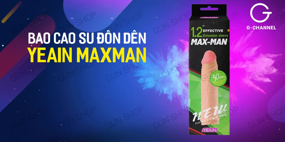 Bao cao su đôn dên Yeain Maxman tăng 3cm silicon cao cấp — ảnh 2