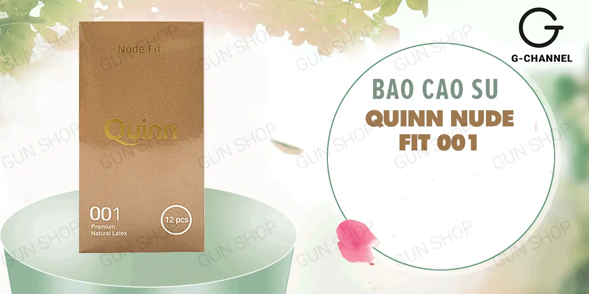 Bao cao su Quinn Nude Fit siêu mỏng an toàn chống tuột 12 cái — ảnh 2