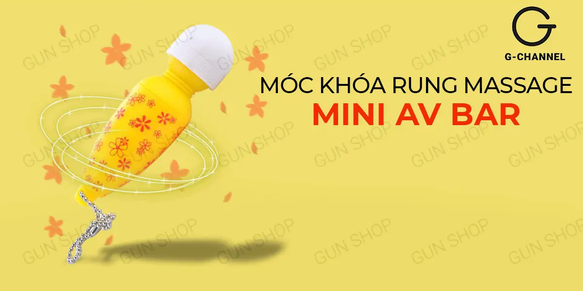 Móc khóa rung Mini Av Bar kích thích thư giãn, quà tặng ý nghĩa — ảnh 2