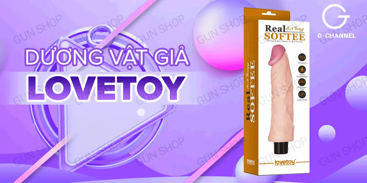 Dương vật giả cao cấp 10 chế độ rung pin sạc - Lovetoy Real Softee — ảnh 2