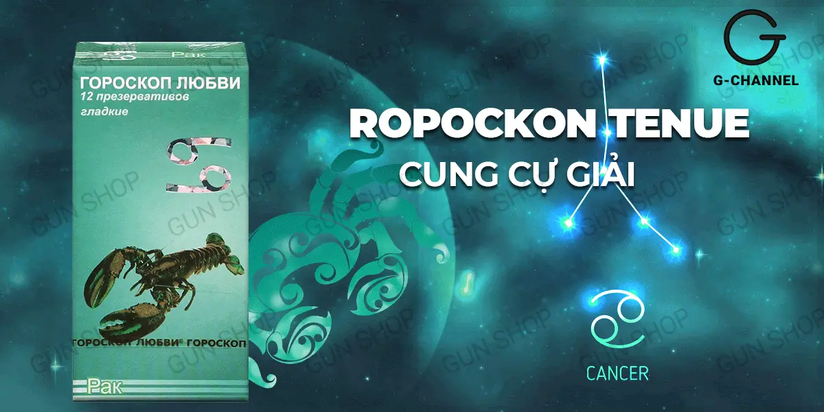 Bao cao su Ropockon Cung Cự Giải - Mỏng 0.03mm hương dâu - Hộp 12 cái — ảnh 2