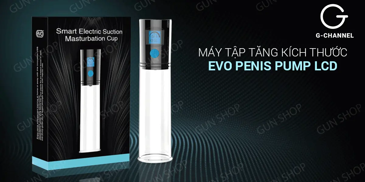 Máy tập tăng kích thước dương vật tự động màn hình LCD - Evo Penis Pump — ảnh 2