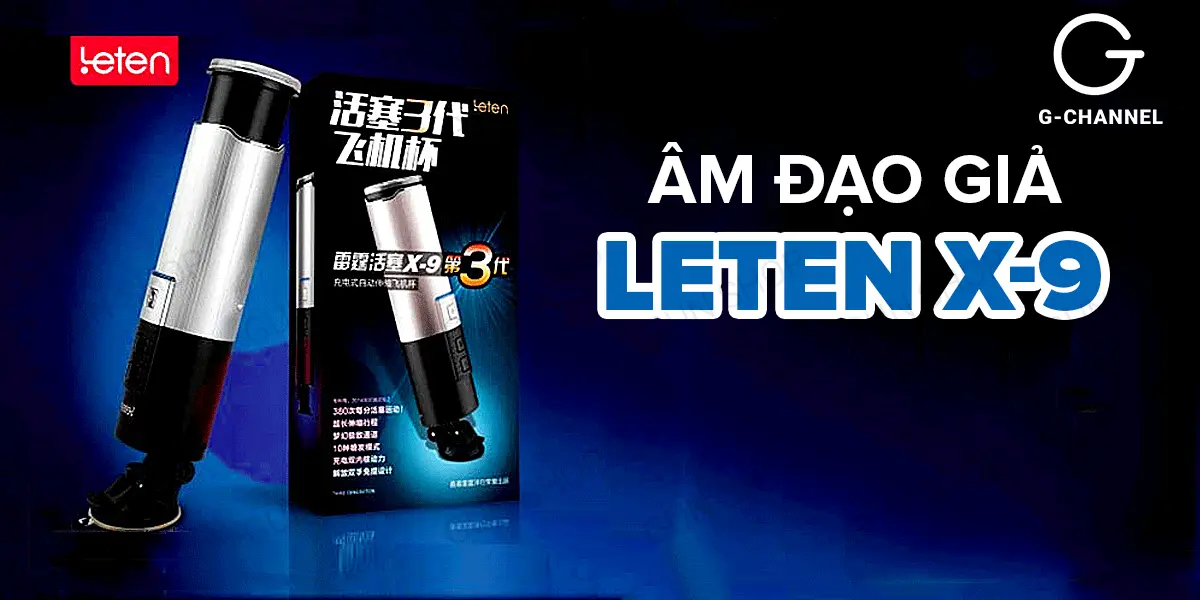 Âm đạo giả sạc điện thụt đẩy tự động - Leten X-9 — ảnh 2