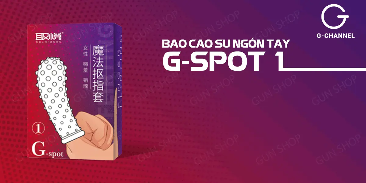 Bao cao su ngón tay G-spot 1 Gai nổi kích thích tột đỉnh — ảnh 2