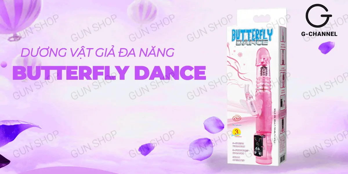 Dương vật giả Butterfly Dance rung thụt 3 chế độ siêu kích thích — ảnh 2