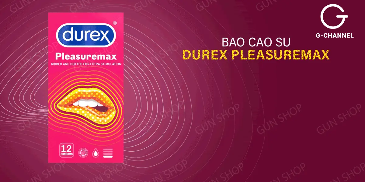 Bao cao su Durex Pleasuremax gân gai siêu kích thích hộp 12 cái — ảnh 2