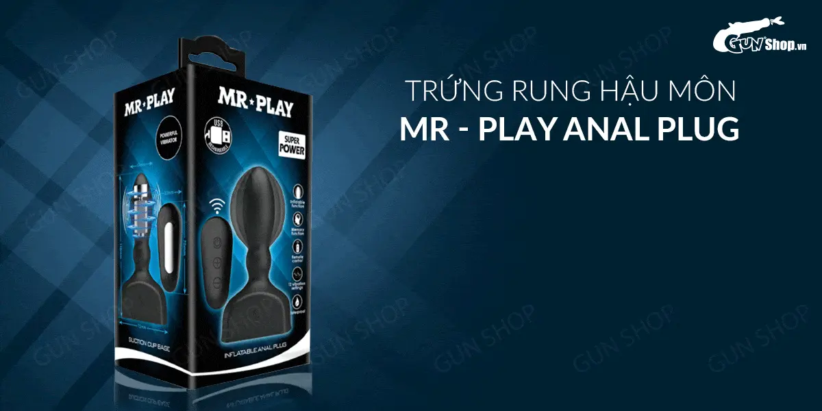 Trứng rung hậu môn 12 chế độ sạc siêu bền - Pretty Love Mr-Play — ảnh 2