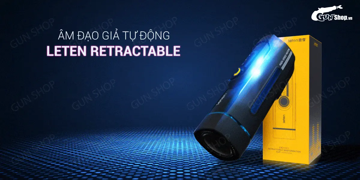 Âm đạo giả tự động rung rên nhiều chế độ dùng sạc - Leten Retractable — ảnh 2