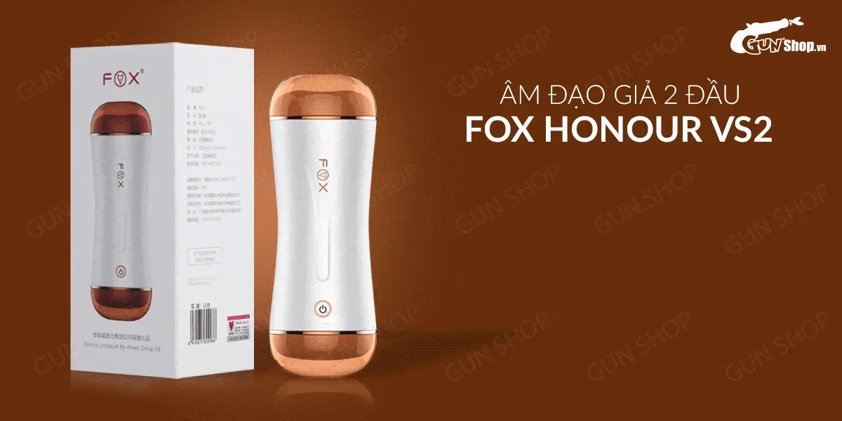 Âm đạo giả 2 đầu rung và rên dùng sạc - Fox Honour VS2 — ảnh 2