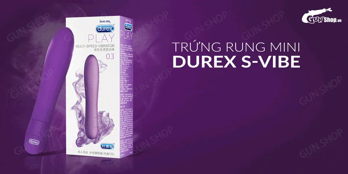 Trứng rung mini 5 chế độ rung dùng pin - Durex S-Vibe Multi-Speed Vibrator — ảnh 2