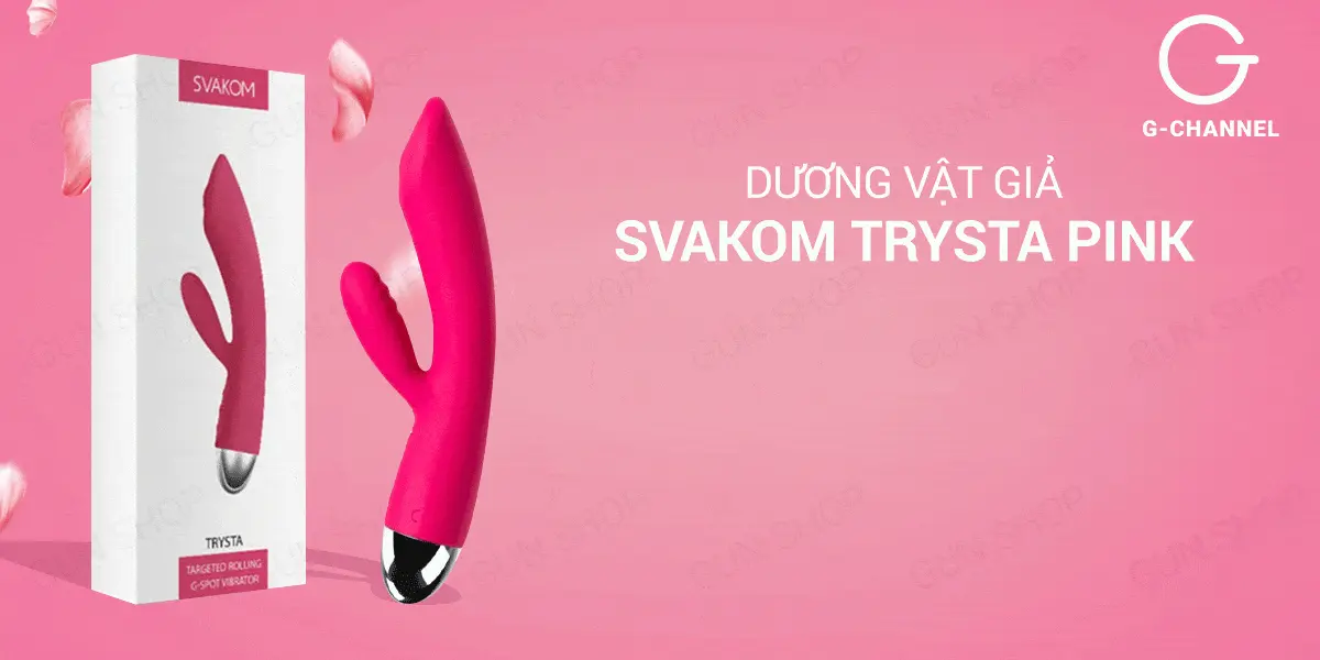 Dương vật giả Svakom Trysta Pink 35 rung sạc cao cấp kích thích — ảnh 2