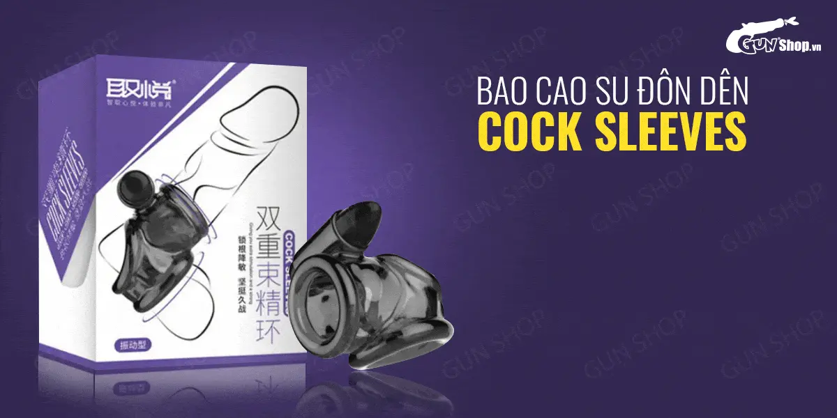 Bao cao su dương vật tăng kích thước Cock Sleeves rung mạnh — ảnh 2