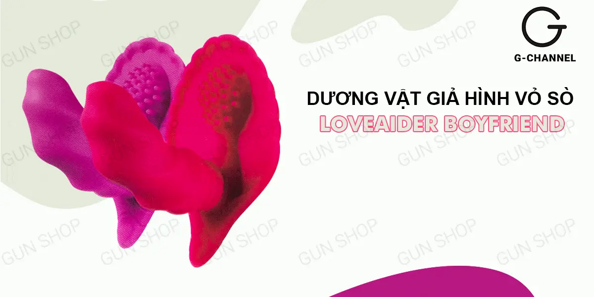 Dương vật giả vỏ sò điều khiển từ xa Loveaider Boyfriend siêu kích thích — ảnh 2