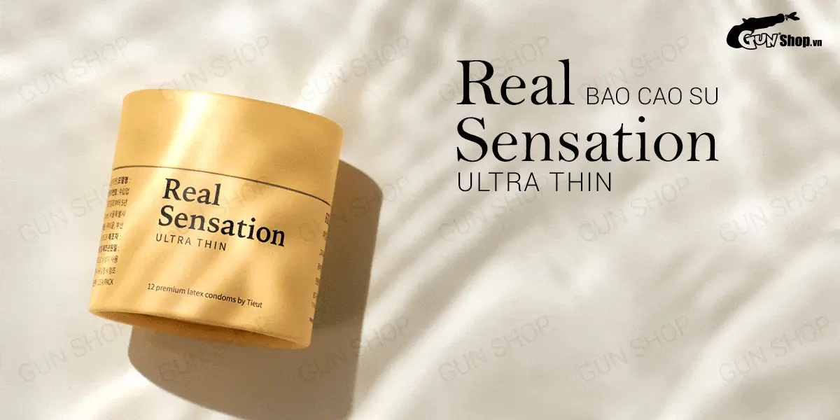 Bao cao su Real Sensation siêu mỏng cao cấp hộp 12 cái an toàn — ảnh 2