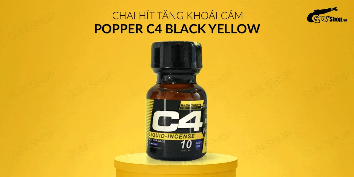 Popper C4 Yellow 10ml USA chính hãng tăng khoái cảm mạnh mẽ — ảnh 2