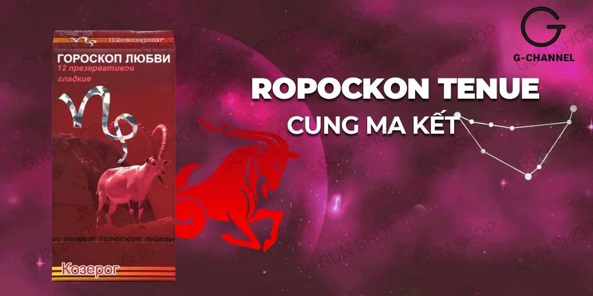 Bao cao su Ropockon Cung Ma Kết mỏng 0.03mm hương dâu 12 cái — ảnh 2