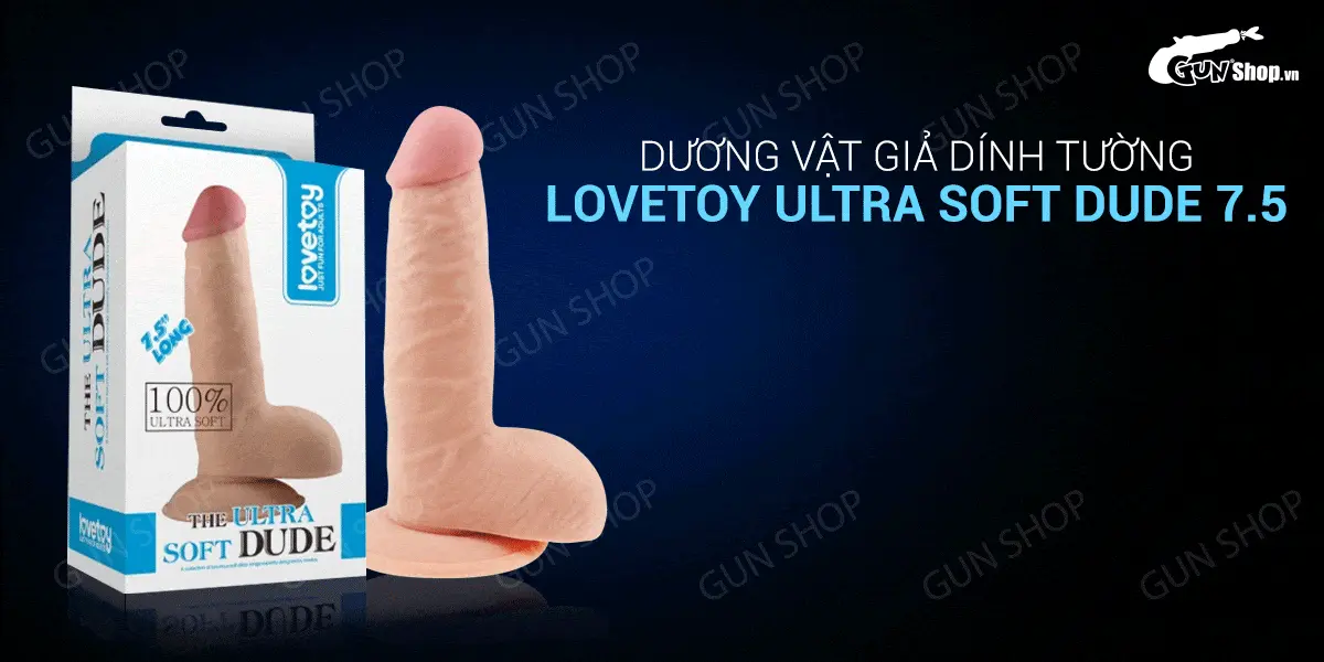 Lovetoy Ultra Soft Dude 7.5 – Dương vật giả dính tường siêu mềm, thật tay, an toàn — ảnh 2