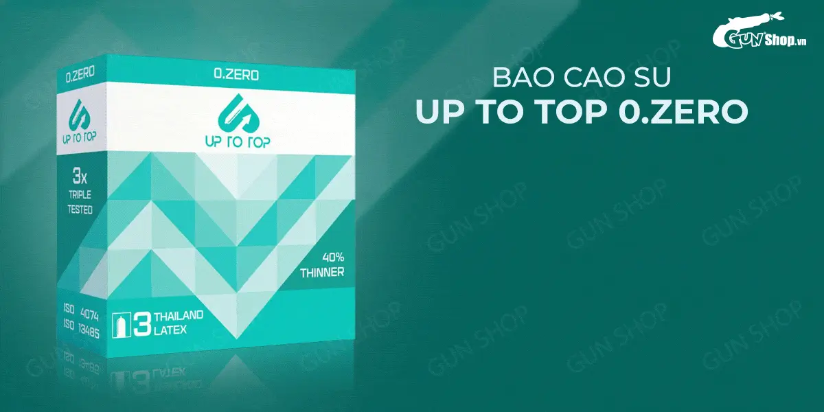 Bộ 2 Hộp Bao Cao Su Up To Top 0.Zero Siêu Mỏng, An Toàn Tối Ưu — ảnh 2