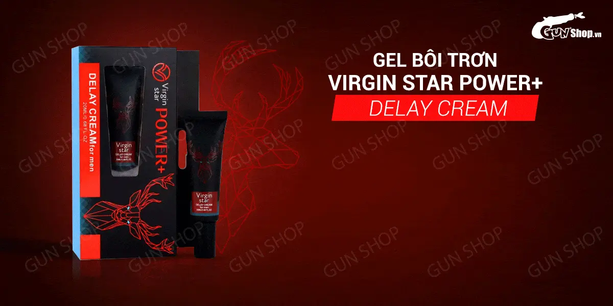 Gel bôi Virgin Star Power+ Delay Cream - Chống xuất tinh sớm - Chai 20ml — ảnh 2