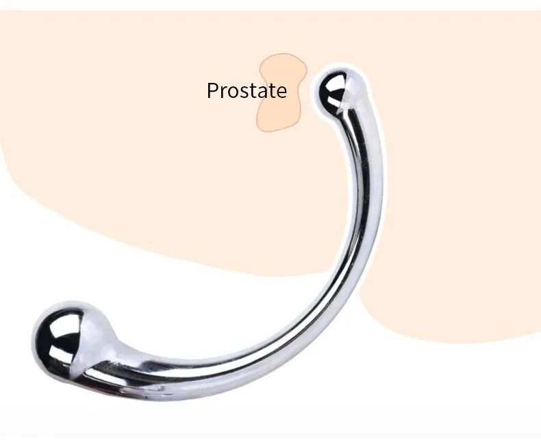 Que inox cong C massage hậu môn kích thích tuyến tiền liệt — Lợi ích vượt trội khi sử dụng que massage inox
